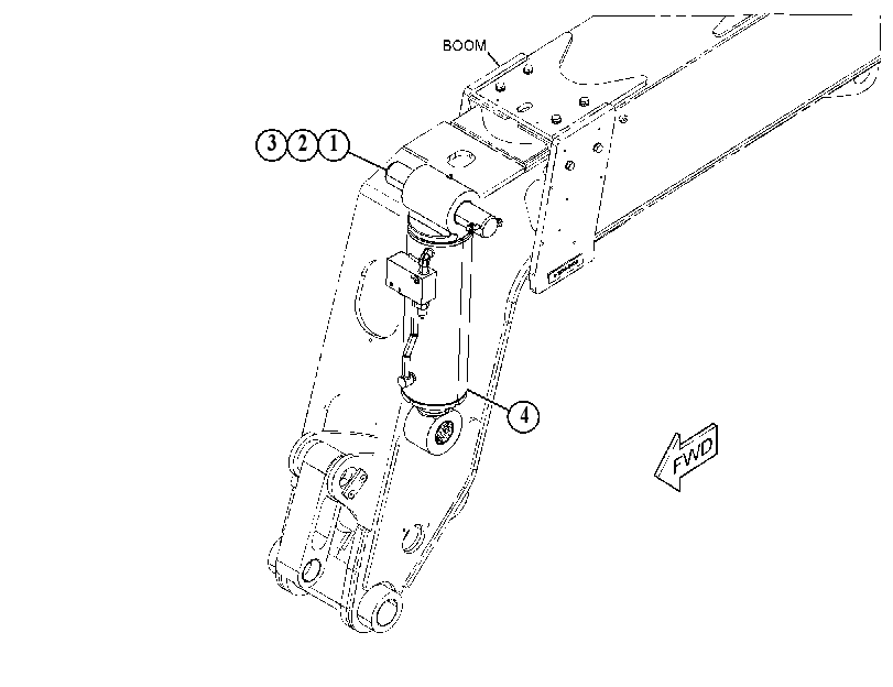 CYLINDER & MTG GP-TILT 5155765 CAT