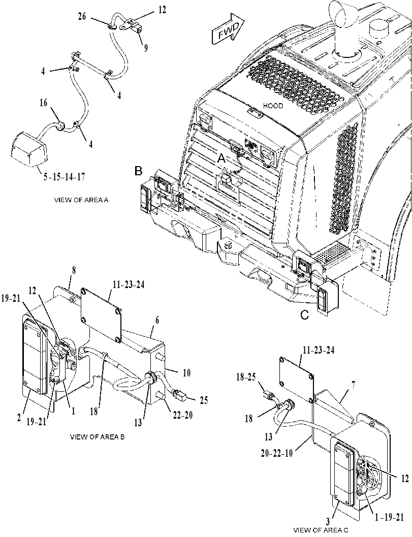LIGHTING GP-REAR 3903171 CAT