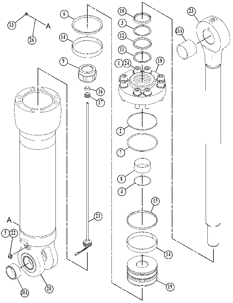 CYLINDER GP-APRON 3842573 CAT