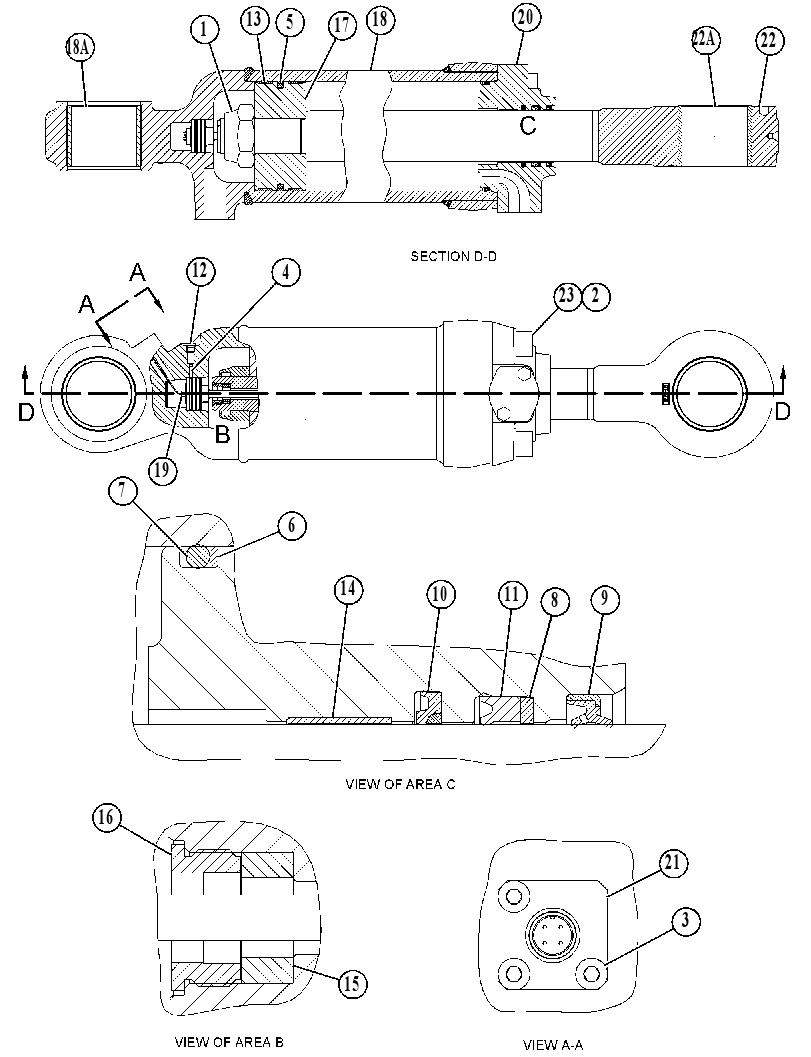 CYLINDER GP-LOAD 3842572 CAT