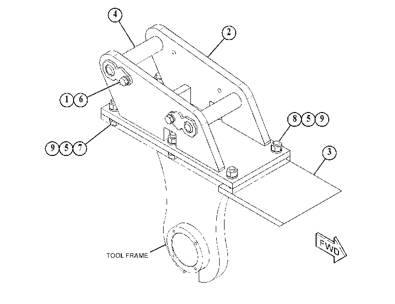 FRAME GP-QUICK COUPLER 5177021 CAT