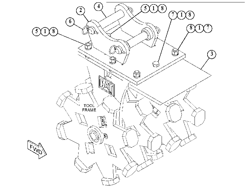 FRAME GP-QUICK COUPLER 5177011 CAT