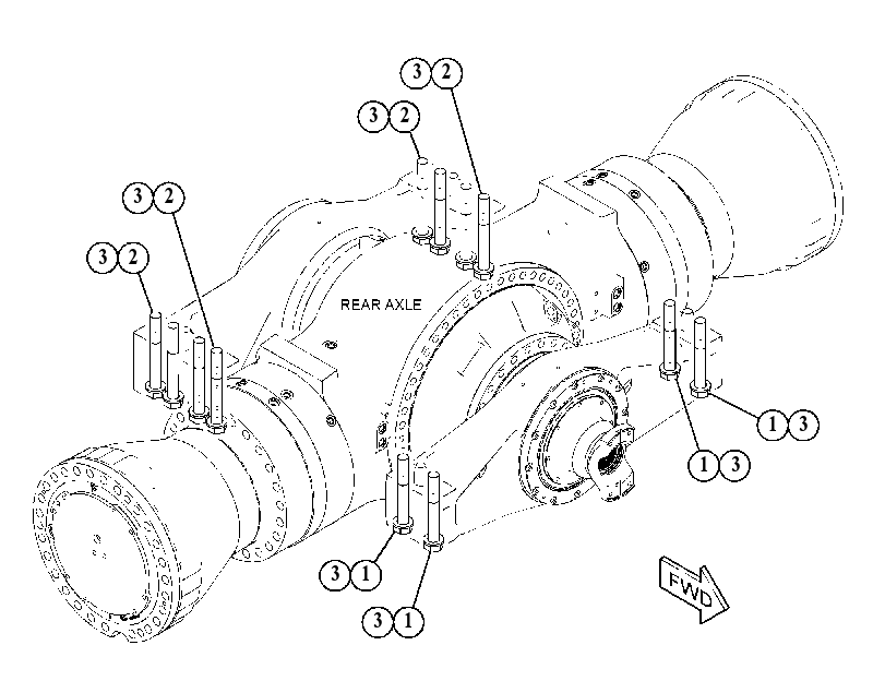 FASTENER GP-AXLE MOUNTING 4812551 CAT