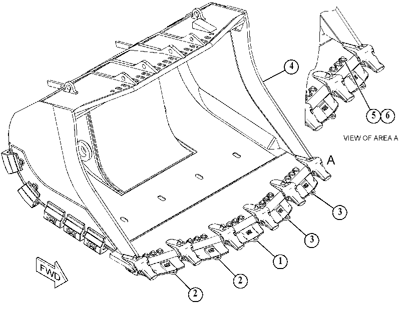BUCKET GP-HEAVY DUTY ROCK 4638658 CAT