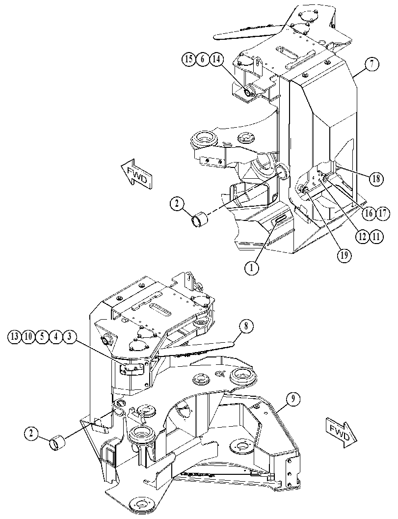 FRAME GP-GRAPPLE 4415985 CAT