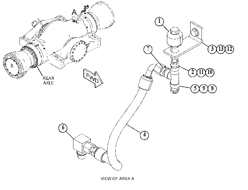 LINES GP-AXLE VENT 4845010 CAT