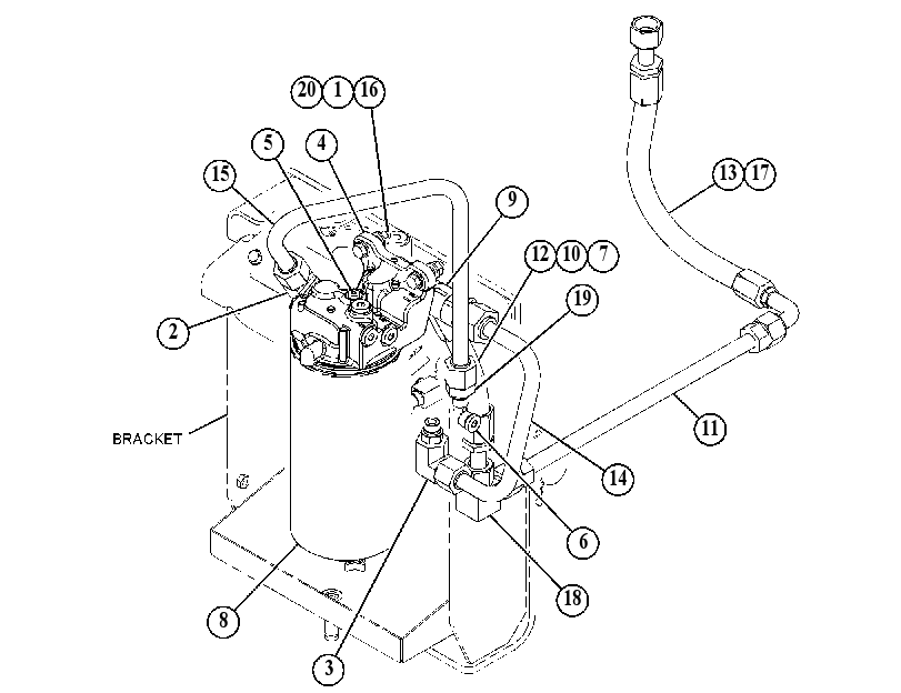 LINES GP-FUEL PRIMING 4645141 CAT