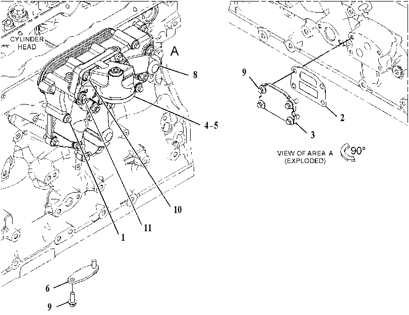 BASE GP-OIL COOLER & FILTER 3460099 CAT