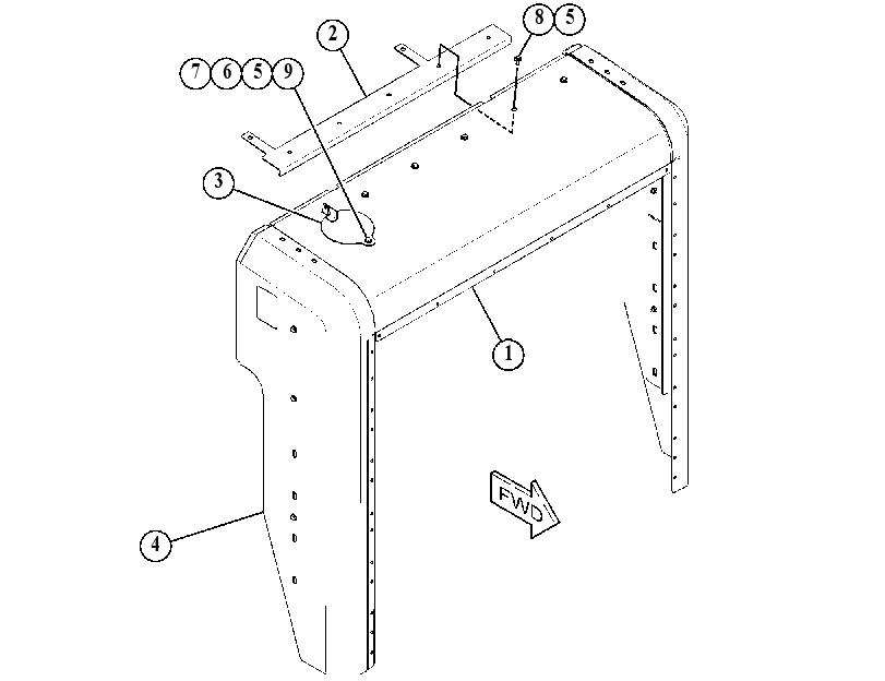 COWLING GP 4448933 CAT