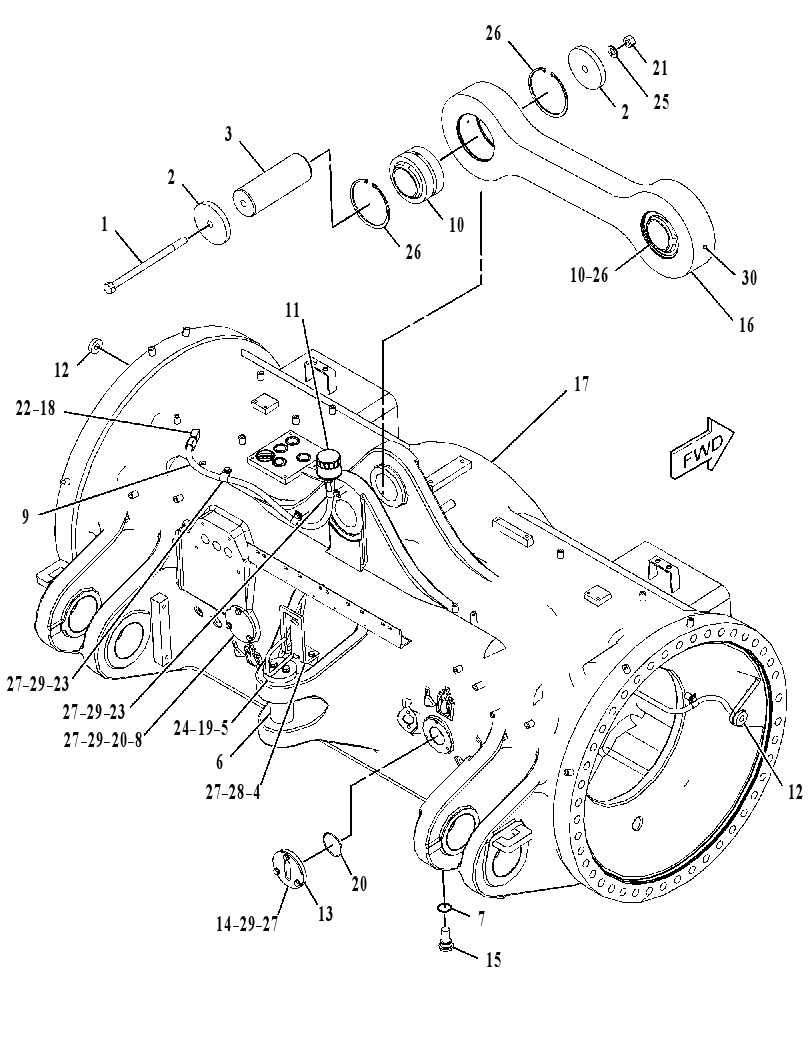 HOUSING GP-REAR AXLE 3871359 CAT