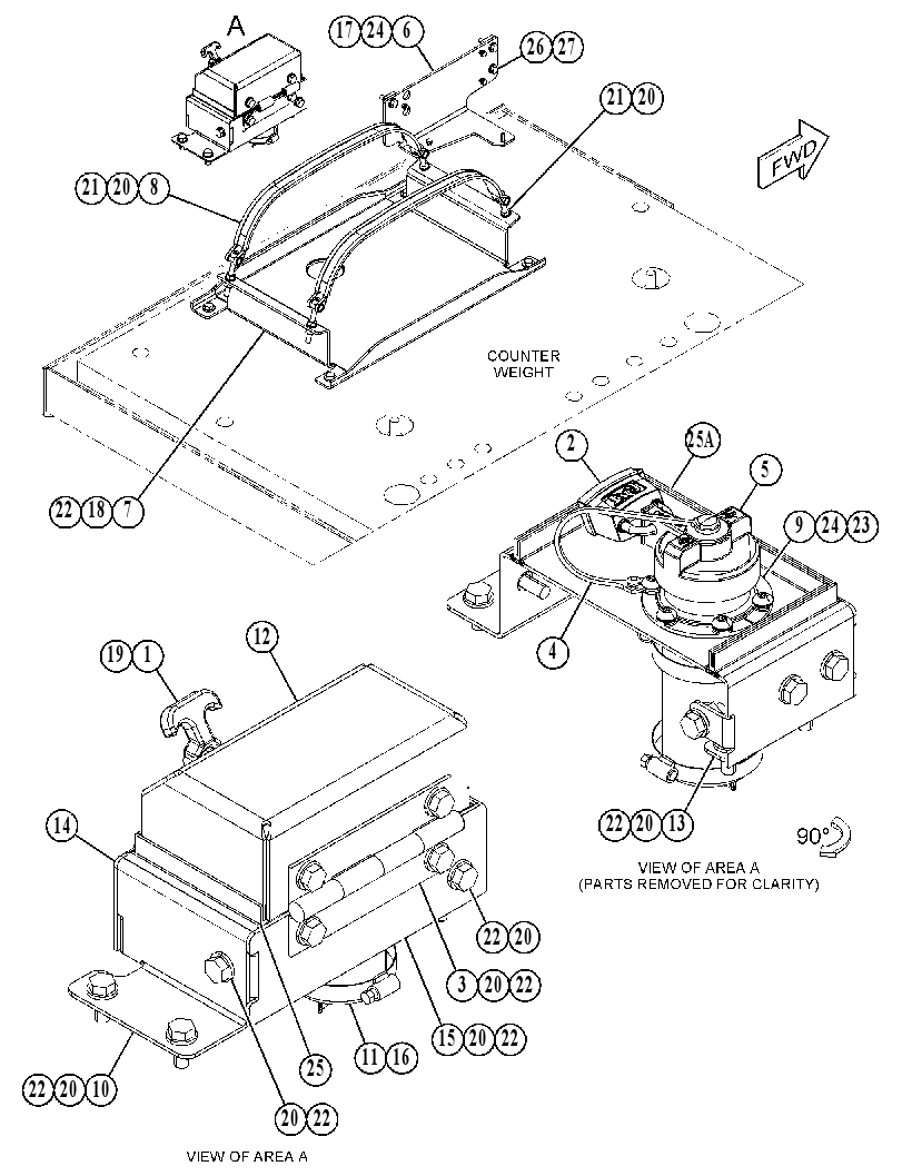 MOUNTING GP-TANK 4814110 CAT