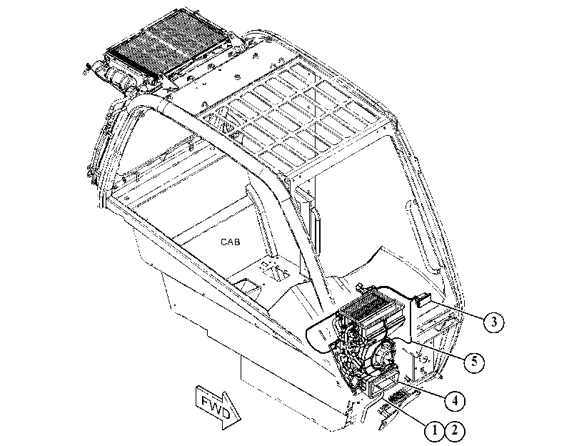 HEATER & AIR CONDITIONER GP 5134291 CAT