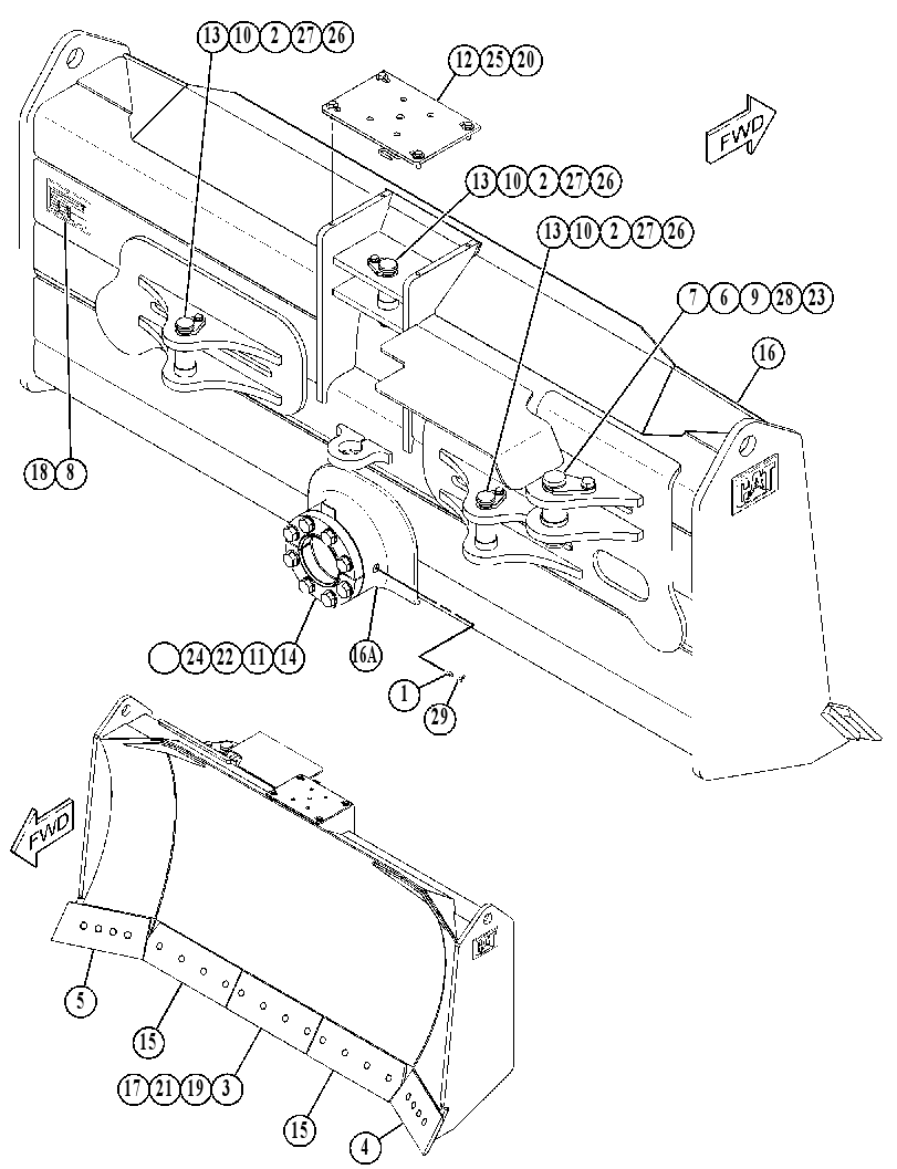 BLADE GP-SEMI-UNIVERSAL 4204779 CAT