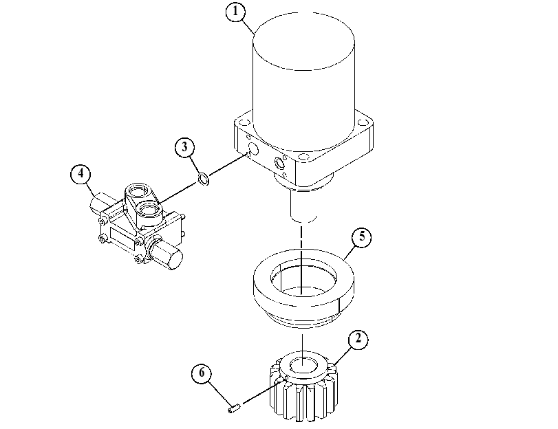 MOTOR & MANIFOLD GP-ROTATOR 5021404 CAT