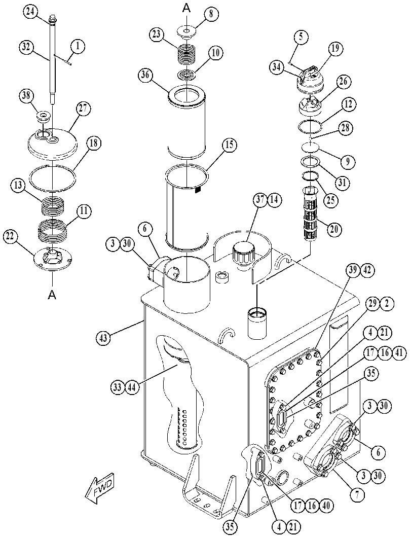 TANK & FILTER GP-STEERING 4473133 CAT