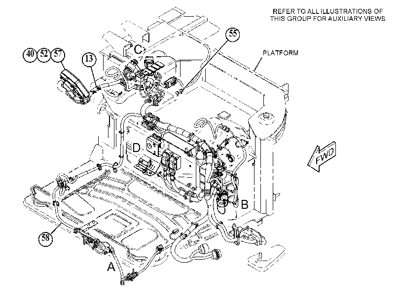 Проводка консоли 4715122 CAT