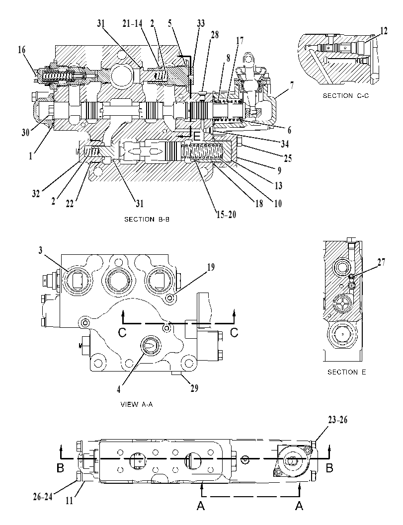 Клапан управляющий 4Z6058 CAT