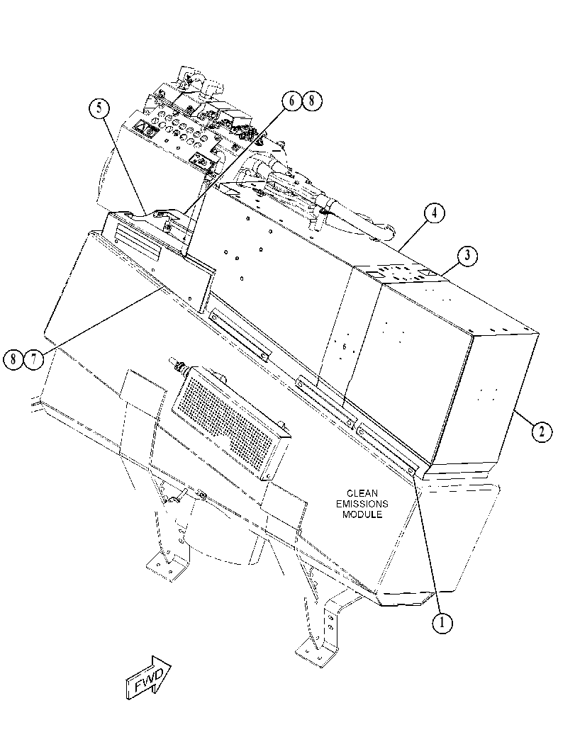 COVER GP-EXHAUST 4882341 CAT