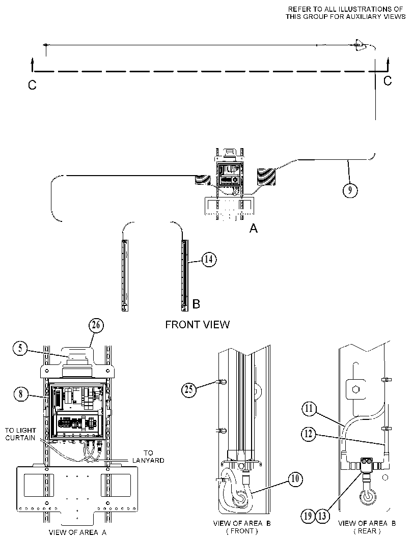 Проводка панели 4400293 CAT