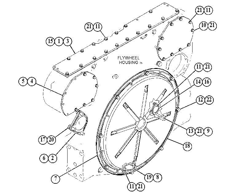 COVER GP-REAR HOUSING 4600918 CAT