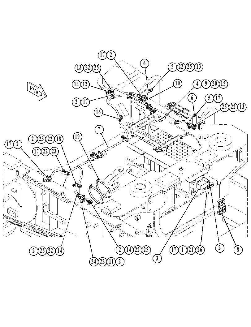 WIRING GP-LADDER 3748795 CAT