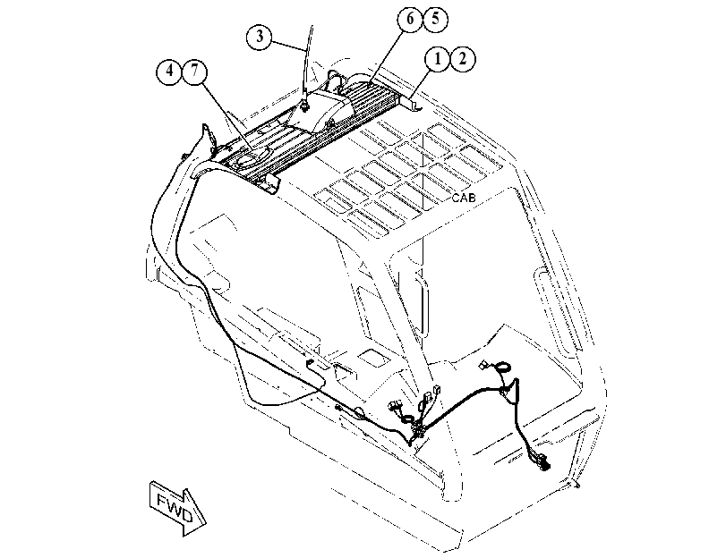 Установка радио 5134181 CAT