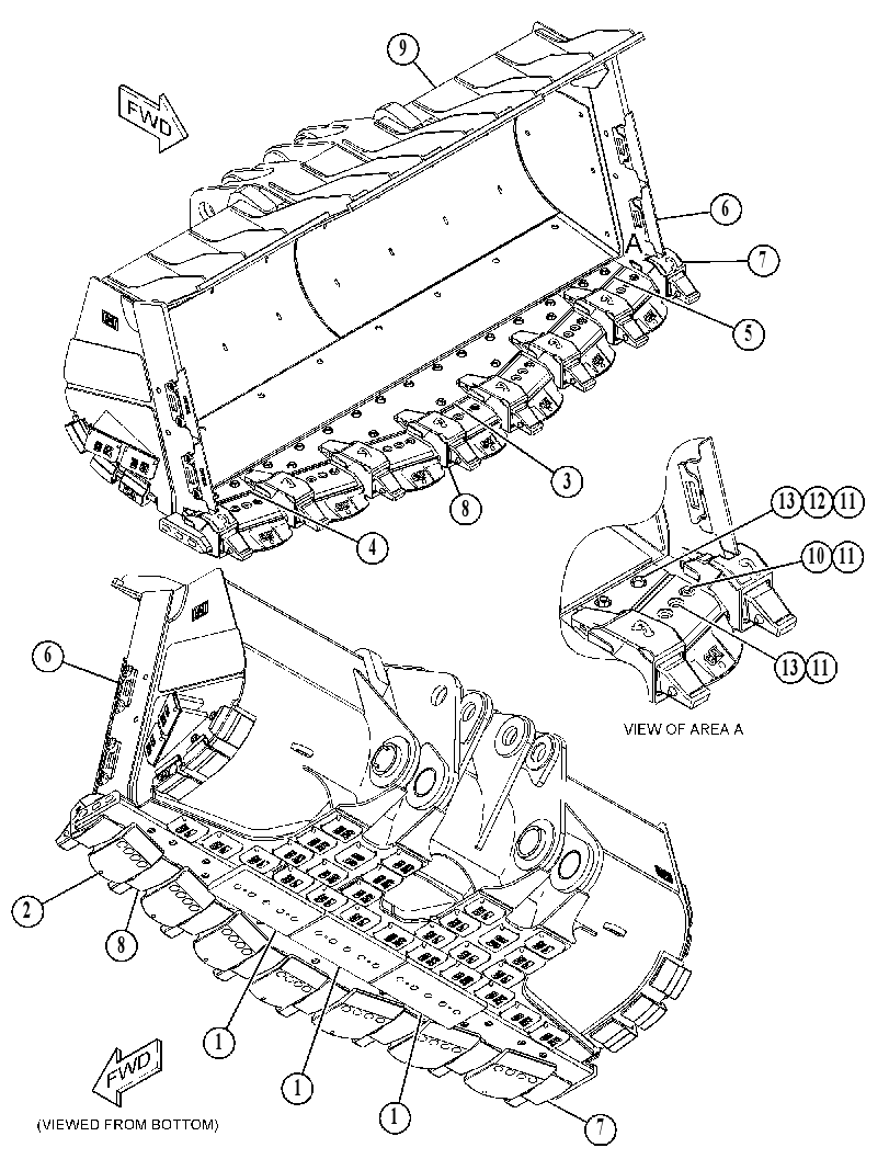 BUCKET GP-HEAVY DUTY ROCK 4969926 CAT