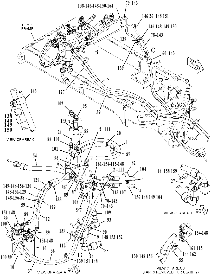 LINES GP-ALL WHEEL DRIVE 3438150 CAT