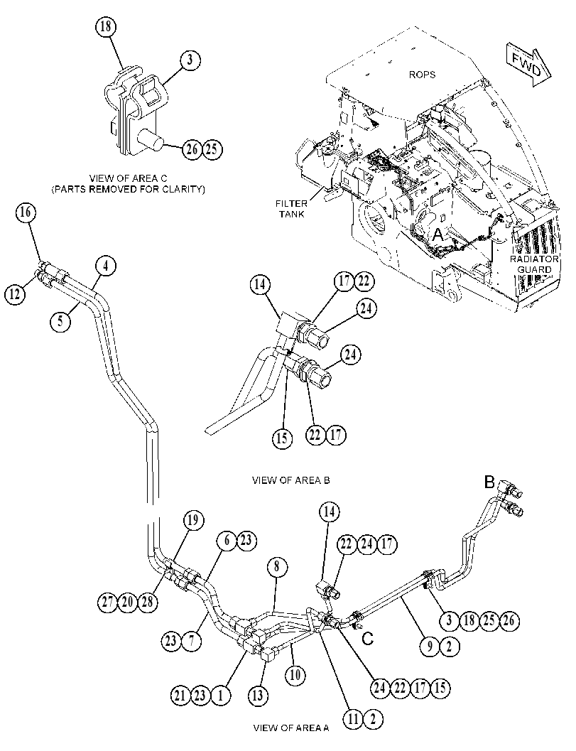 LINES GP-ANGLING CYLINDER 4699456 CAT