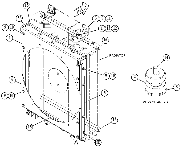 BAFFLE GP-RADIATOR 4187947 CAT