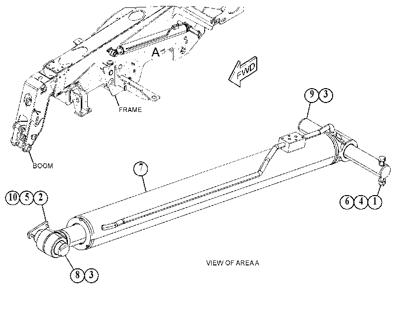CYLINDER & MTG GP-LIFT 5139446 CAT