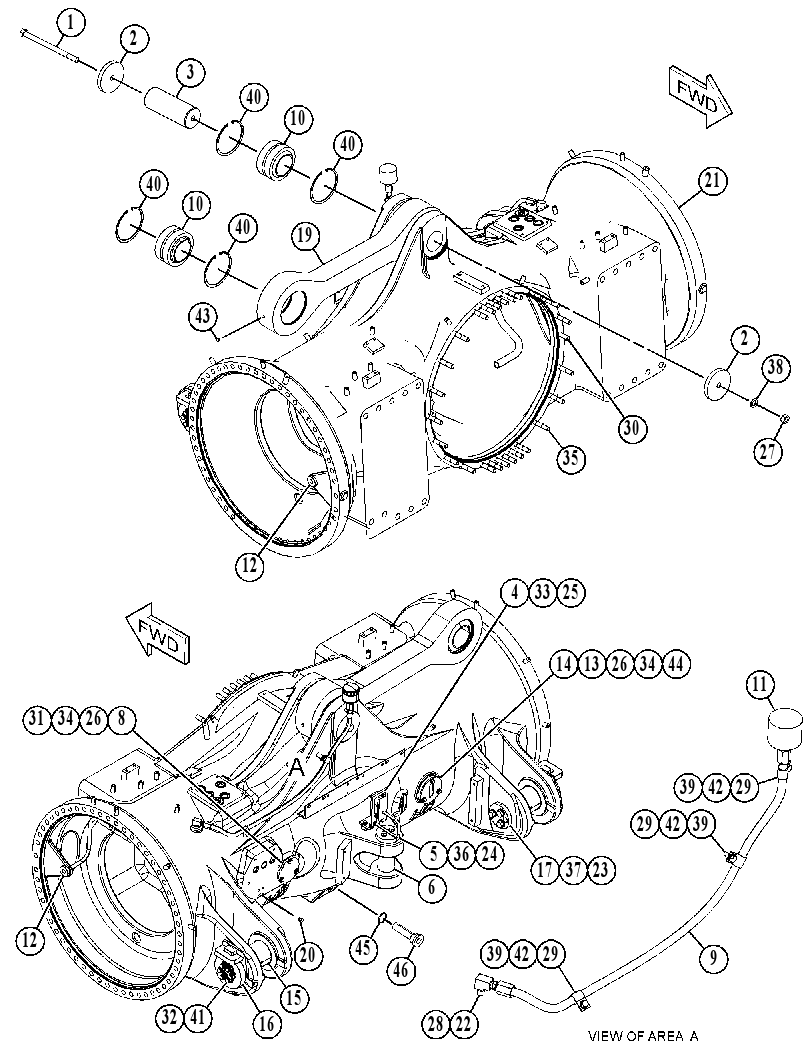 HOUSING GP-REAR AXLE 3654223 CAT