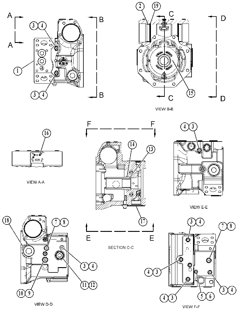 HOUSING GP-PUMP 4923858 CAT