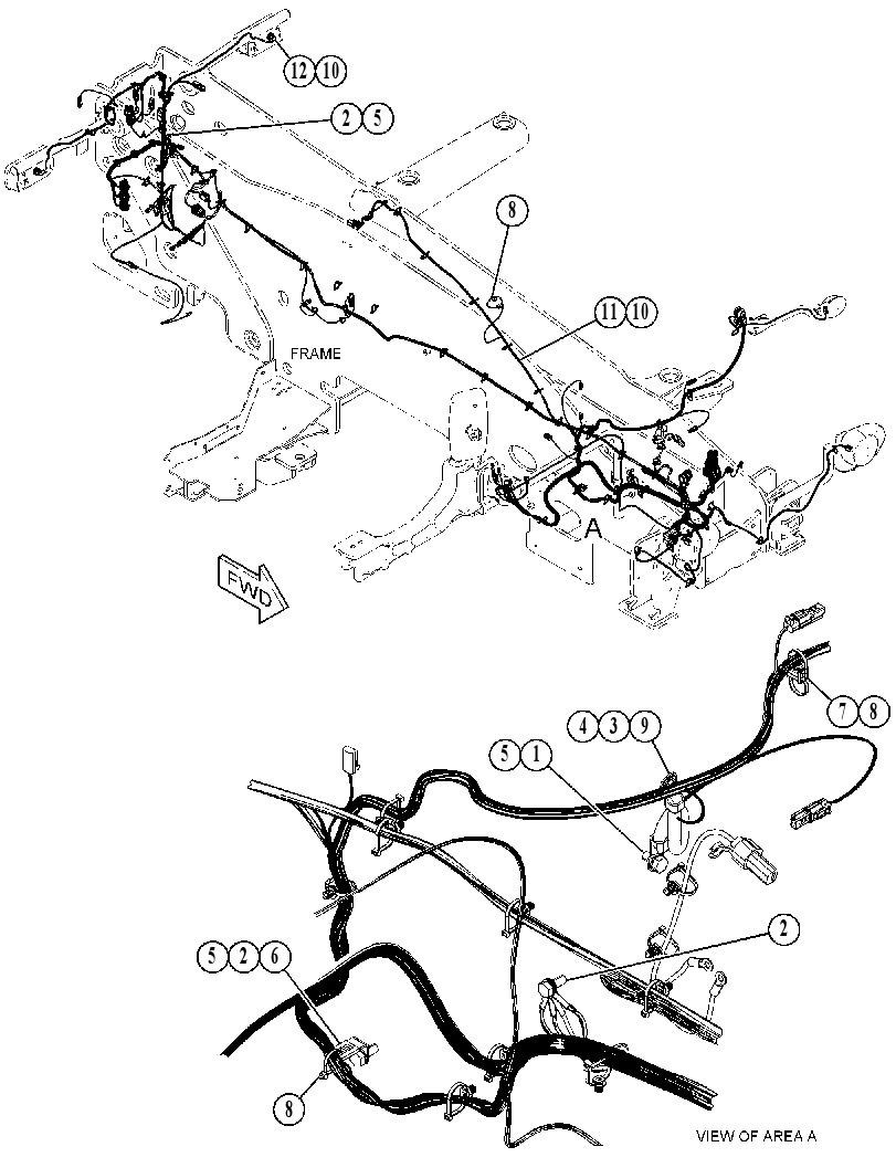 Проводка шасси 5151888 CAT