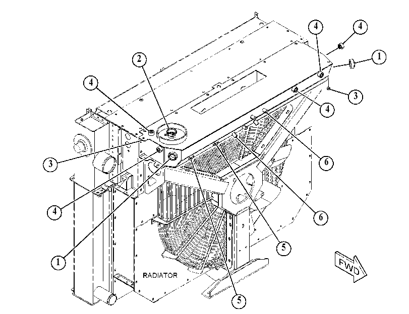 TANK GP-RADIATOR TOP 4881239 CAT