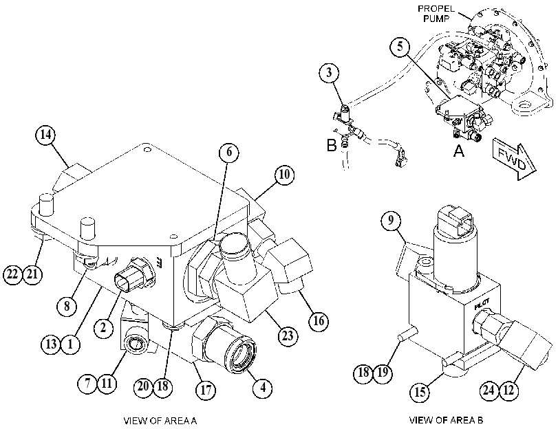 VALVE & MTG GP-AUXILIARY 4455823 CAT