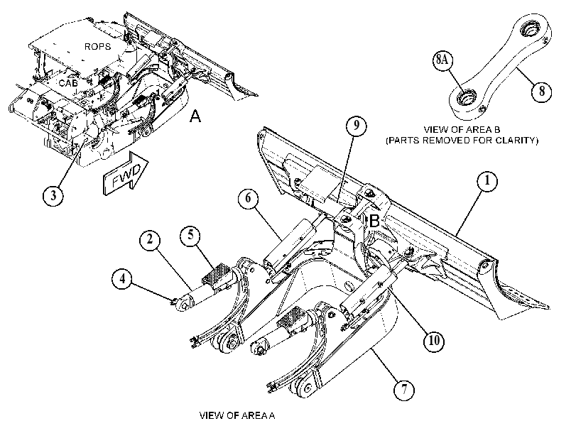 BULLDOZER AR-PWR ANGLE & TILT 4869237 CAT