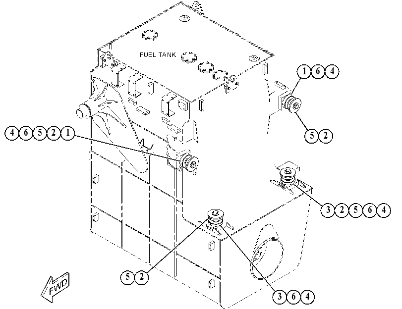MOUNTING GP-FUEL TANK 4355261 CAT