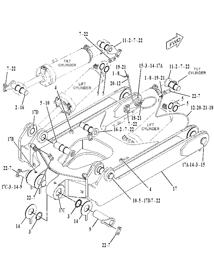 FRAME GP-RIPPER 3789332 CAT
