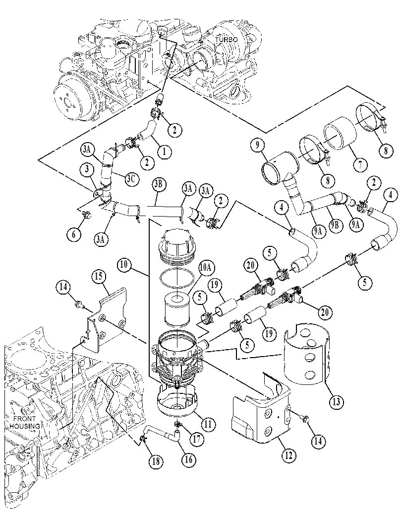 SEPARATOR GP-OIL 4832806 CAT