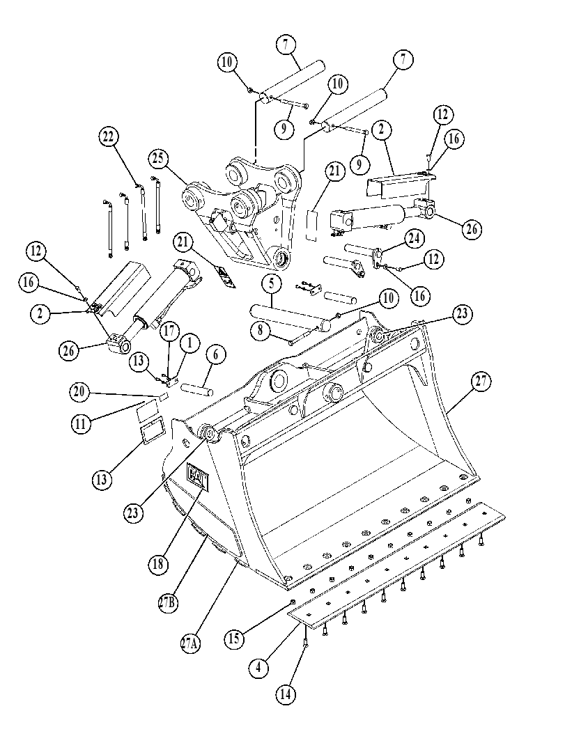 BUCKET GP-TILTABLE 3522302 CAT
