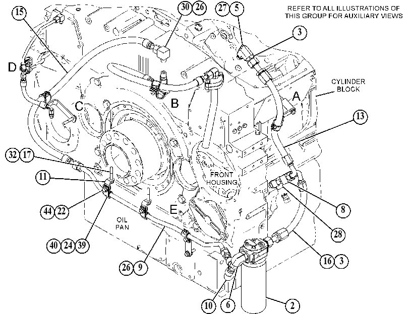 LINES GP-OIL FILTER 5243725 CAT
