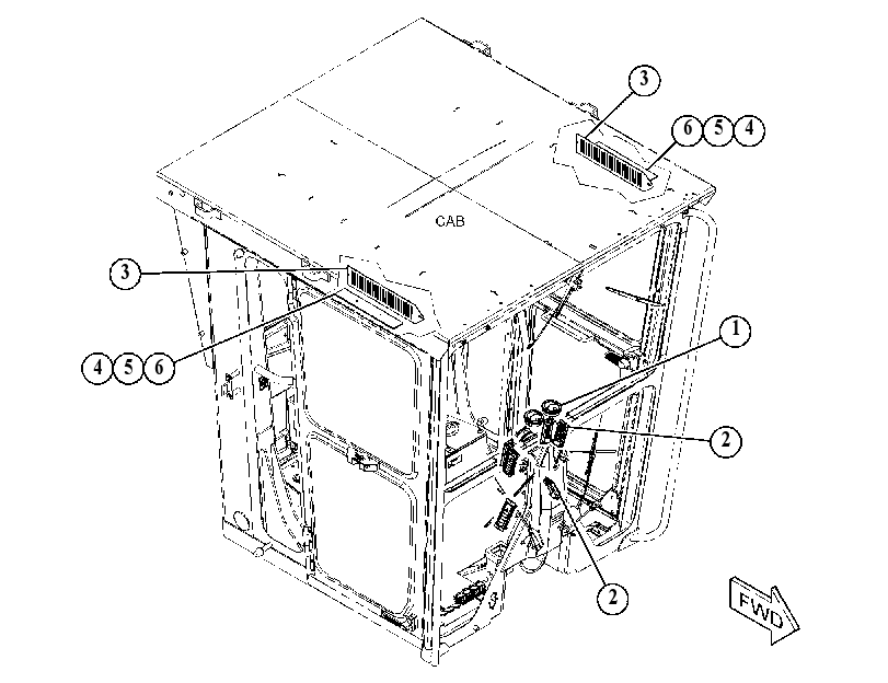 LOUVER GP-CAB 5183687 CAT