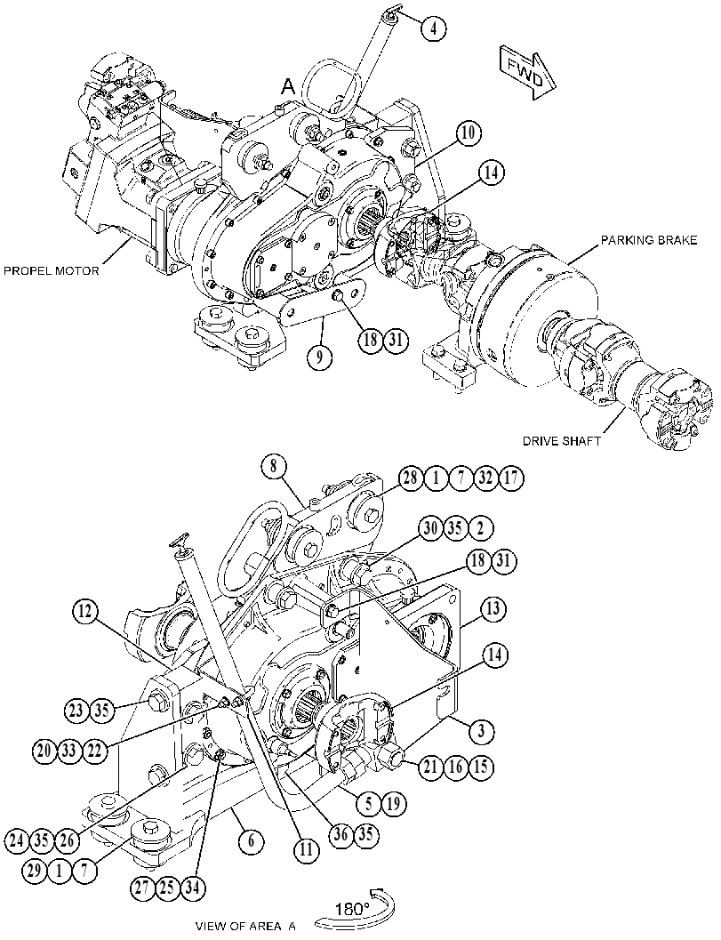 TRANSMISSION & MOUNTING GP 5171028 CAT
