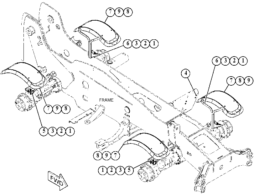 FENDER & MOUNTING GP 5066192 CAT