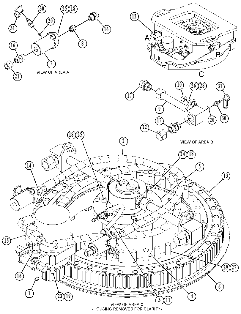 ROTATOR GP-HYDRAULIC 3192123 CAT