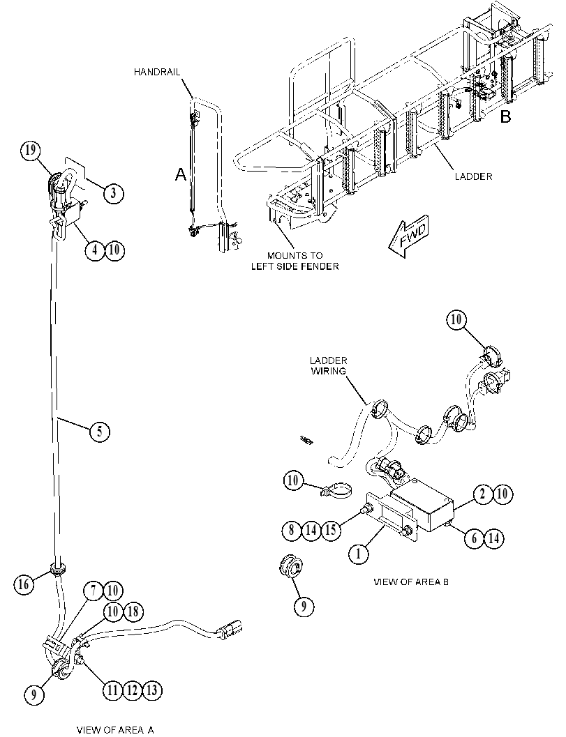 WIRING GP-LADDER 4198645 CAT