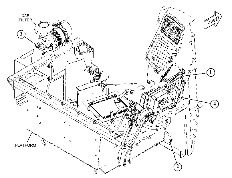 WIRING GP-REMOTE CONTROL 4460214 CAT