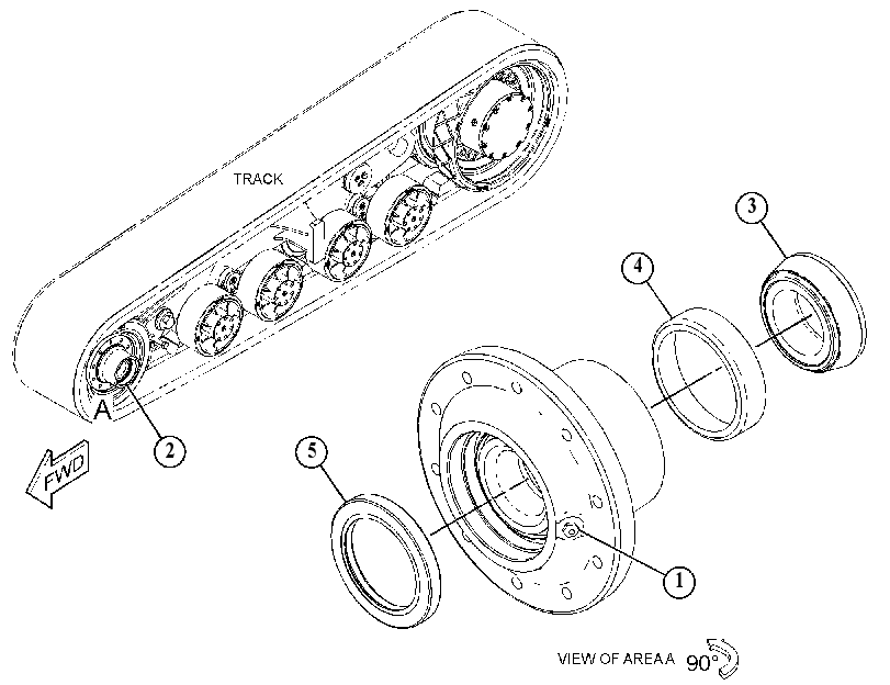 HUB GP-ROLLER 4755222 CAT