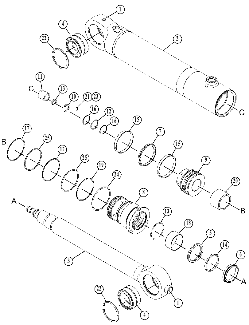 CYLINDER GP-SAW 4988415 CAT